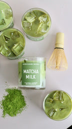 Matcha Milk Container Candle Coconut Cream Green Tea Chamomile