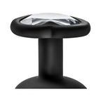 Luxe 3-Piece Bling Plug Training Kit with White Gem Base Black