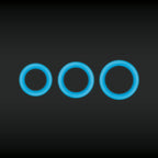 Firefly Halo Cock Ring Medium Blue