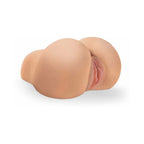 PDX Dirty Talk Interactive Mini Fuck Me Silly Rechargeable Vibrating Dual-Entry Masturbator Beige