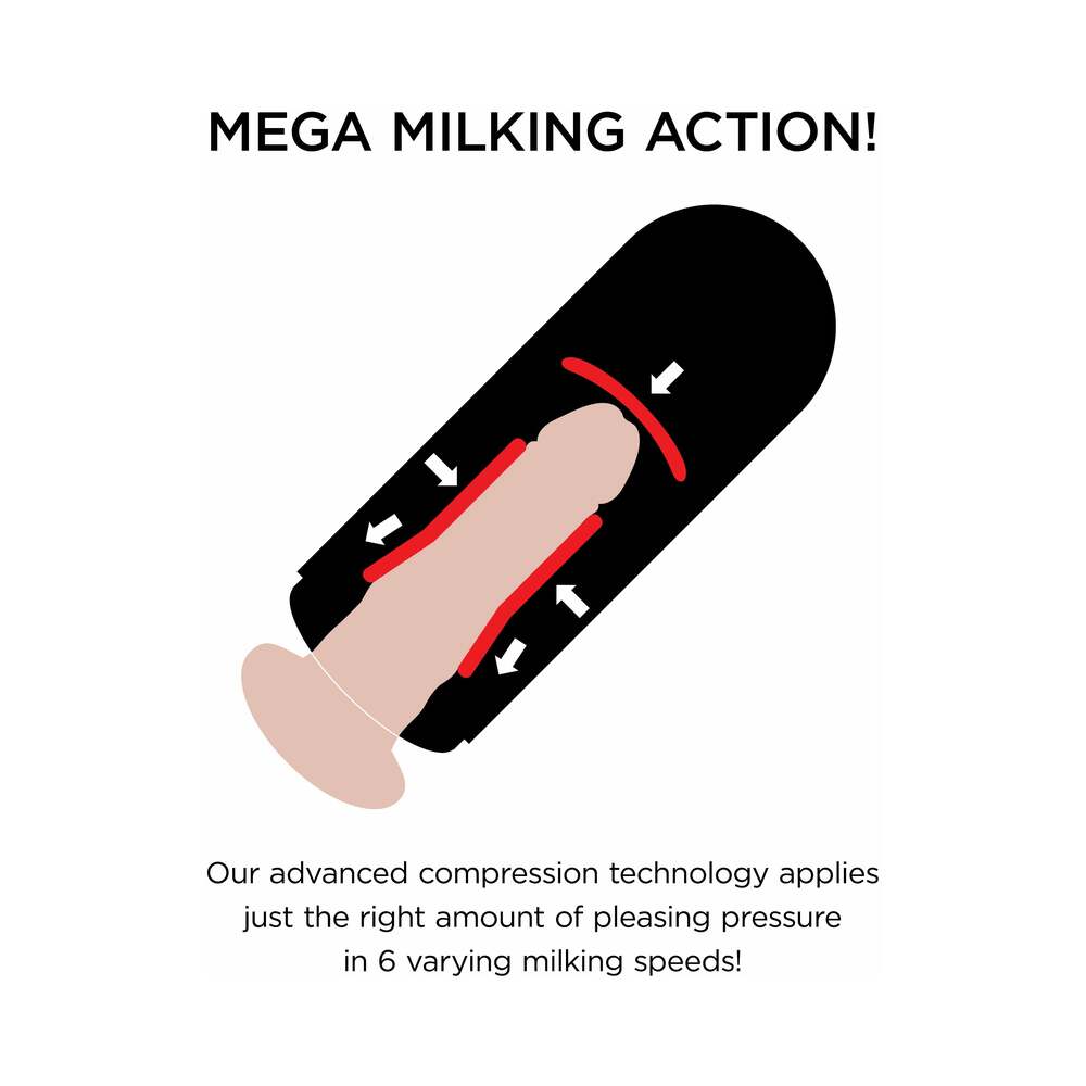 PDX Elite Vibrating Mega Milker | Hands-Free & Rechargeable