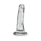 Naturally Yours 5.5 in. Glitter Dong Realistic Dildo Sparkling Clear