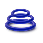 Performance VS4 Pure Premium Silicone Cockrings 3-Pack Set Indigo