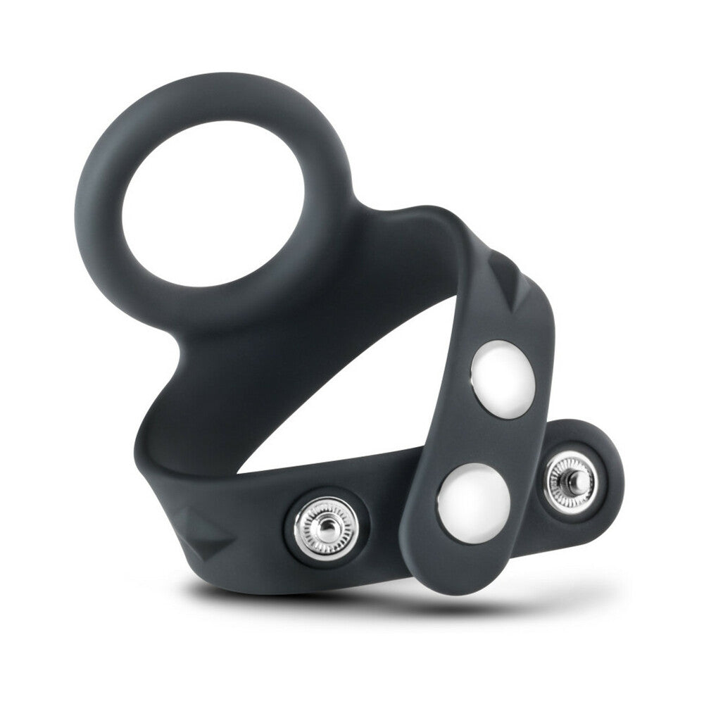 Performance VS6 Silicone Cock & Ball Strap Black