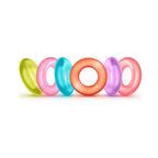 Play with Me King of the Ring Cockring 6-Pack Assorted Colors
