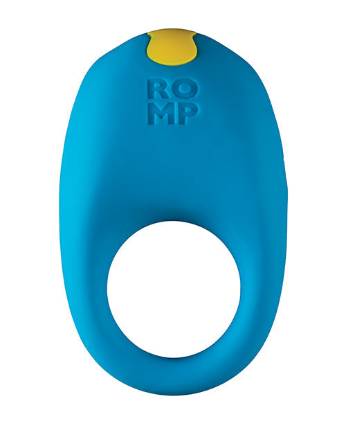 ROMP Juke Vibrating Cockring Silicone Blue Dual Stimulation