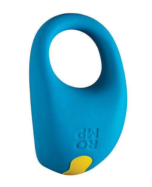 ROMP Juke Vibrating Cockring Silicone Blue Dual Stimulation