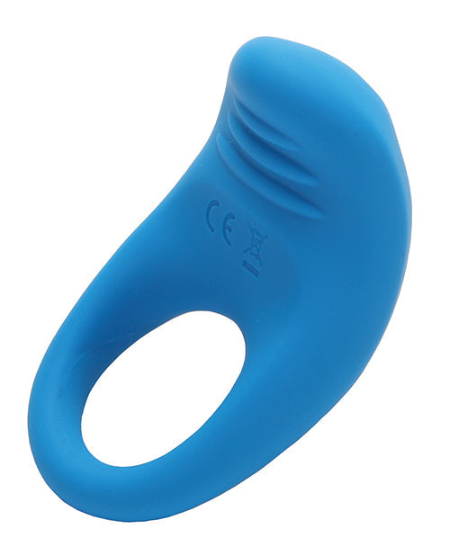 ROMP Juke Vibrating Cockring Silicone Blue Dual Stimulation