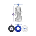 Quickie Kit Jerk Off Stroker & 3-Piece Cockring Set Clear