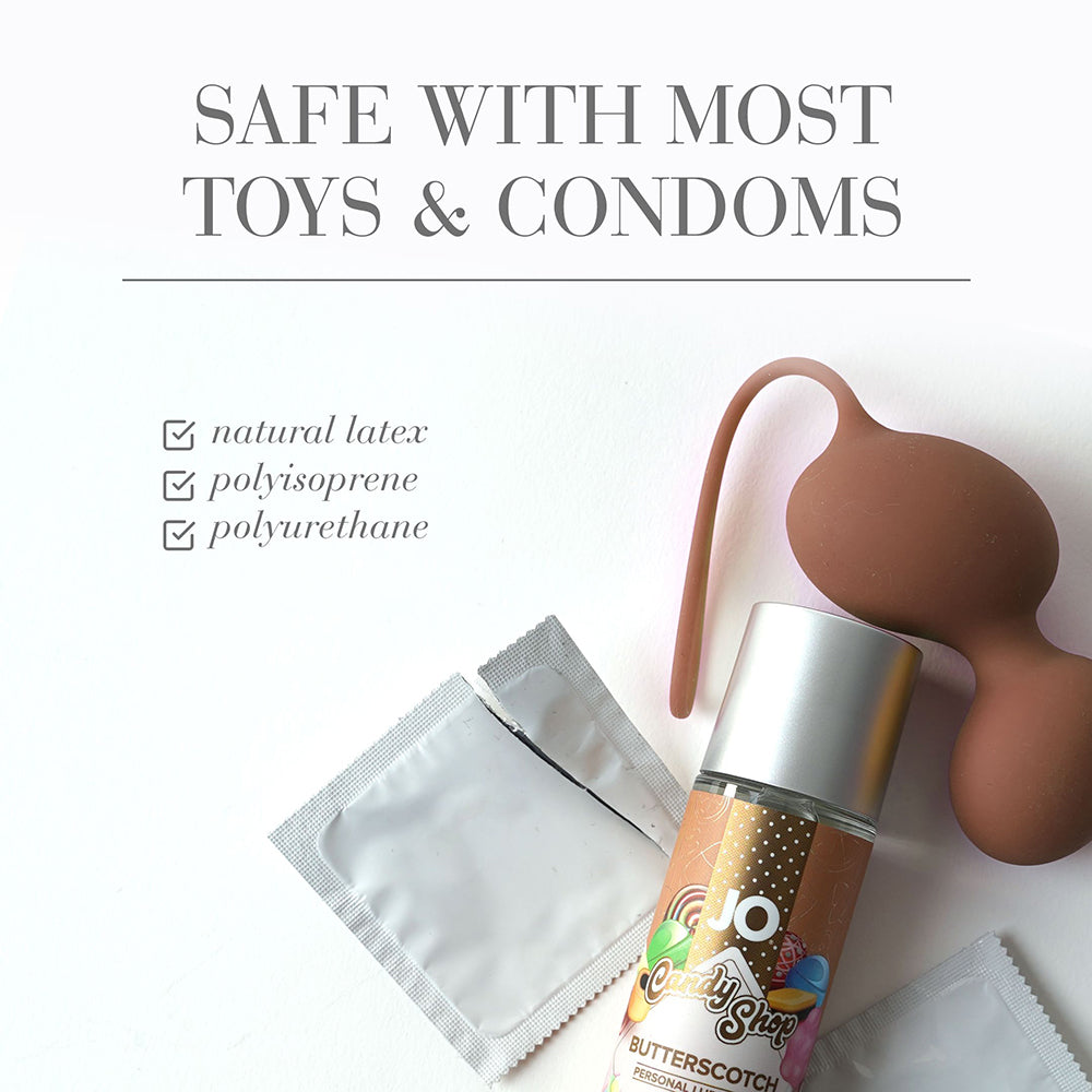 JO Candy Shop Butterscotch Flavored Water-Based Lubricant 2 oz.