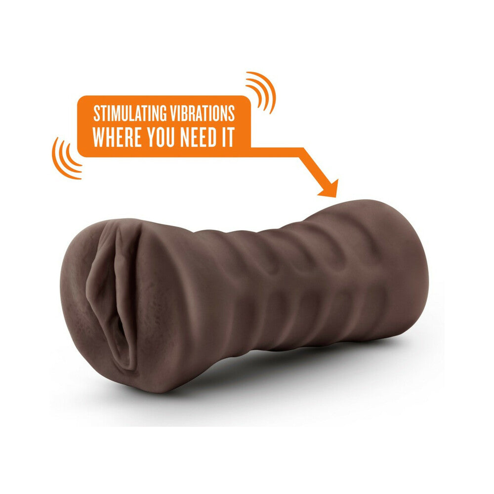 Hot Chocolate Brianna Vagina Stroker with Bullet Vibrator Brown