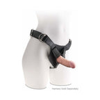 King Cock Plus 6 in. Triple Density Cock Realistic Dildo With Suction Cup Beige