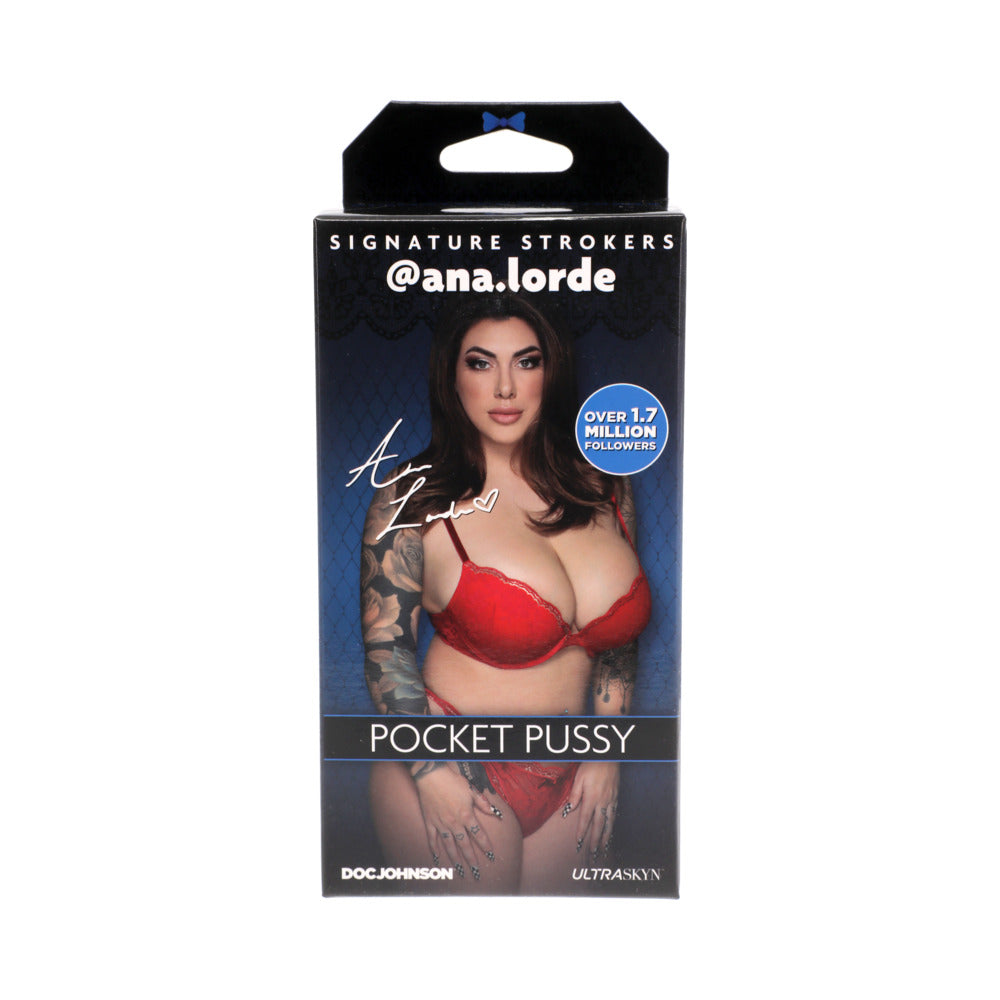 Signature Strokers - Girls of Social Media - @ana.lorde - ULTRASKYN Pocket Pussy Vanilla