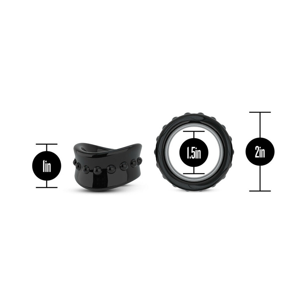 Stay Hard Beef Ball Stretcher 1.5 in. Black