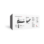 Strap-On-Me Rechargeable Remote-Controlled Silicone Vibrating Bendable Strap-On Black M