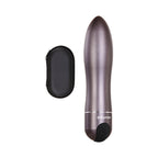 Evolved Travel-Gasm Rechargeable Metal Bullet Vibrator With Carrying Case Gunmetal