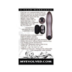 Evolved Travel-Gasm Rechargeable Metal Bullet Vibrator With Carrying Case Gunmetal