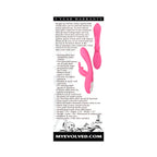 Evolved Bunny Kisses Rechargeable Silicone Rabbit Vibrator Pink
