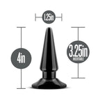 Anal Adventures Basic Vibrating Anal Pleaser Remote-Controlled Plug Black