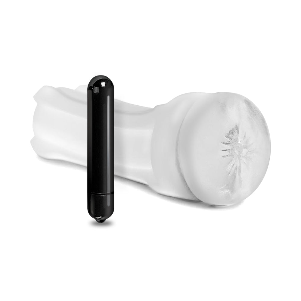 Happy Ending Vibrating, Self-Lubricating Shower Stroker - Ass
