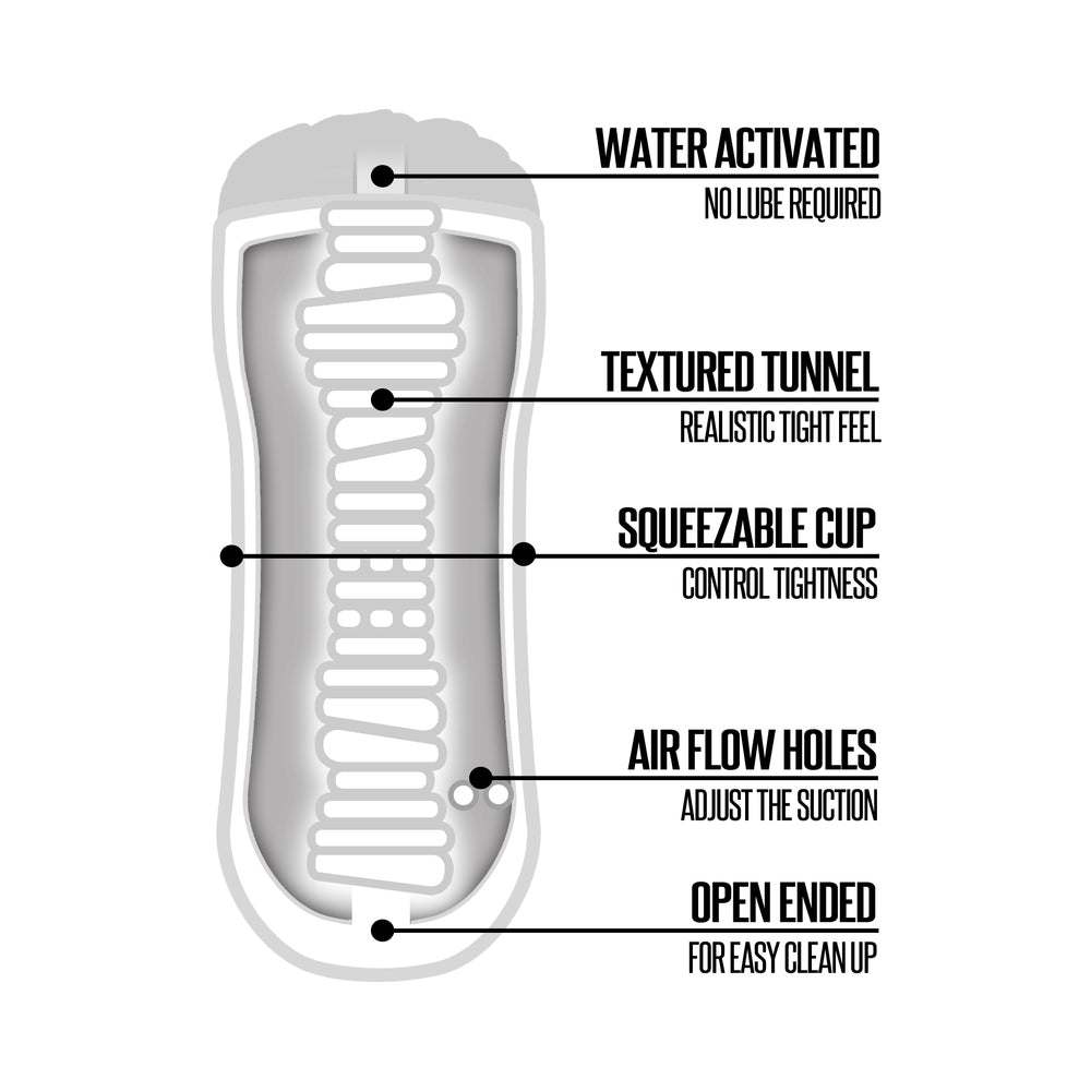 Happy Ending Self-Lubricating Shower Stroker - Pussy