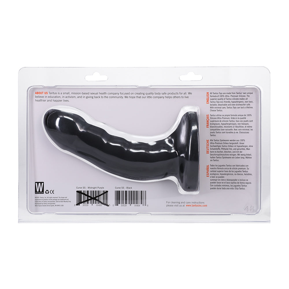 Tantus Curve Super Soft G-Spot Dildo Onyx