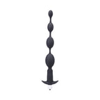 Tantus Vibrating Progressive Beads Vibrating Beaded Anal Plug Onyx