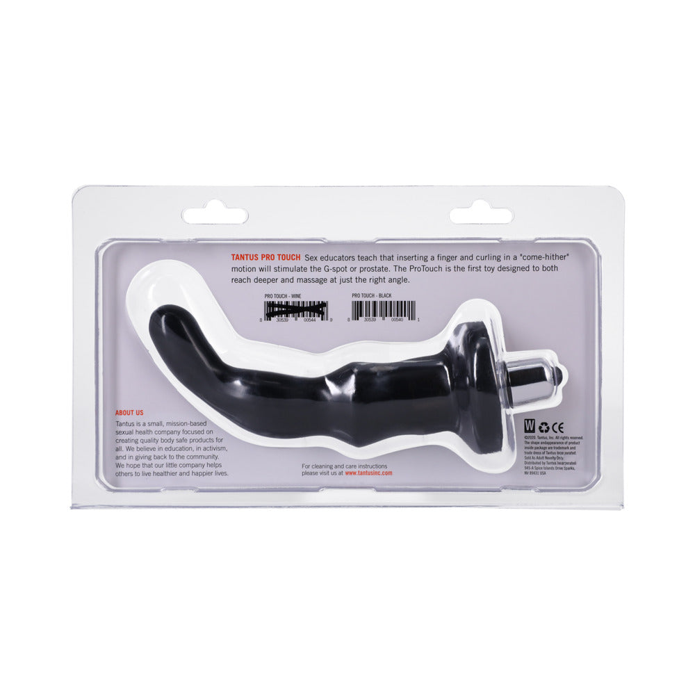 Tantus ProTouch Vibrating G-Spot and Prostate Massager Black