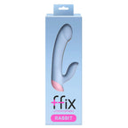 FemmeFunn FFIX Rabbit Waterproof Silicone Dual Stimulation G-Spot Vibrator Light Blue