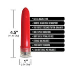 Naughty List Gift Socks And A Sex Toy 4 in. Multi-Speed Vibe With Storage Bag
