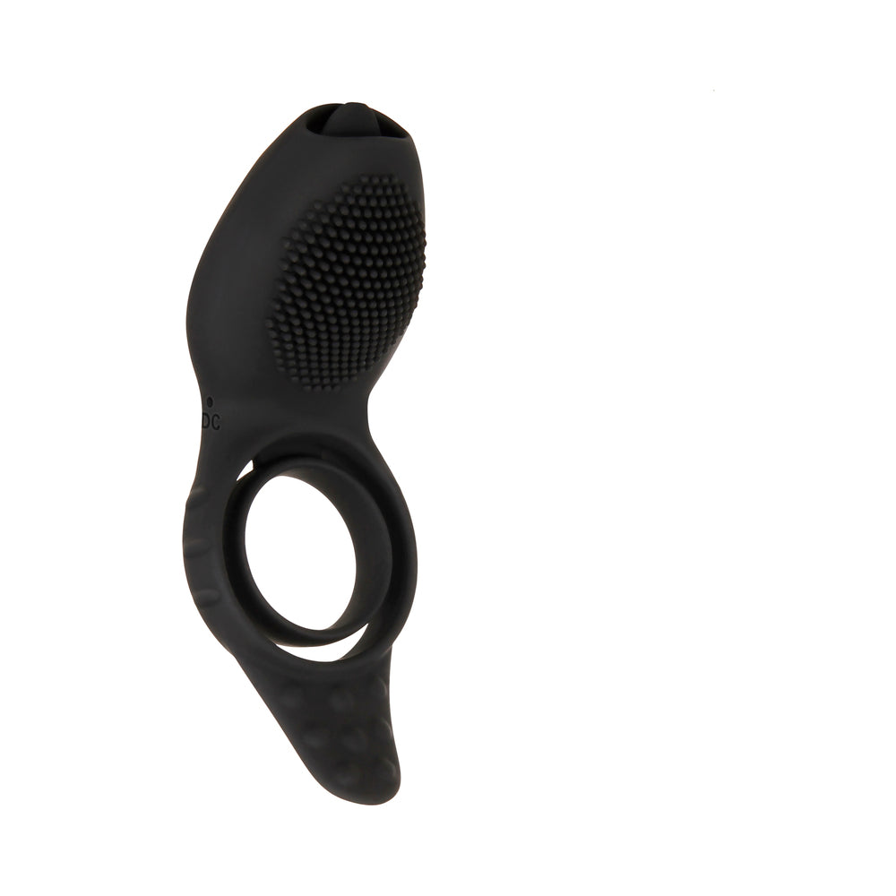 Zero Tolerance Mr. Flicker Remote-Controlled Flicking Tongue Vibrating Cockring Black