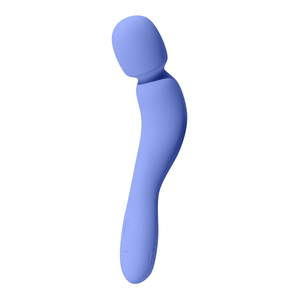 Dame Com Rechargeable Silicone Wand Vibrator Periwinkle