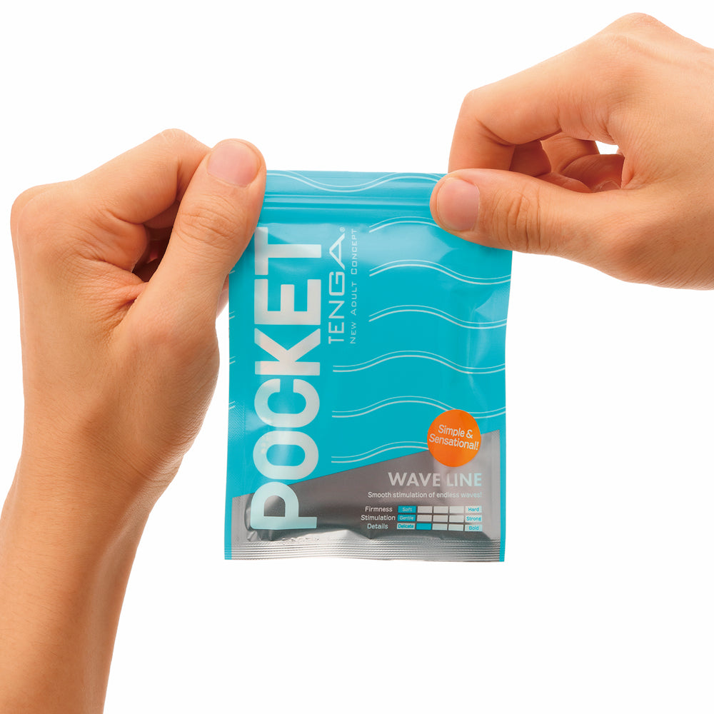 Tenga Pocket Masturbator Sleeve Wavy Line