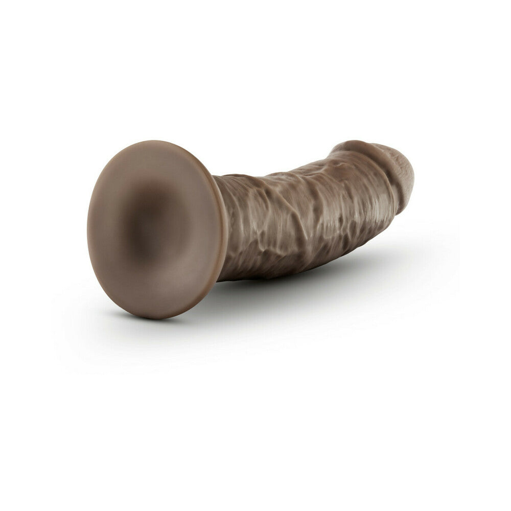 Dr. Skin Glide Realistic 8 in. Self-Lubricating Dildo Brown