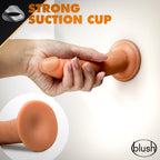 Dr. Skin Glide Realistic 7.5 in. Self-Lubricating Dildo Tan