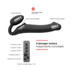 Strap-On-Me Vibrating Bendable Strapless Strap-On Black XLarge