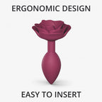 Love to Love Open Roses Silicone Anal Plug Plum Star Medium