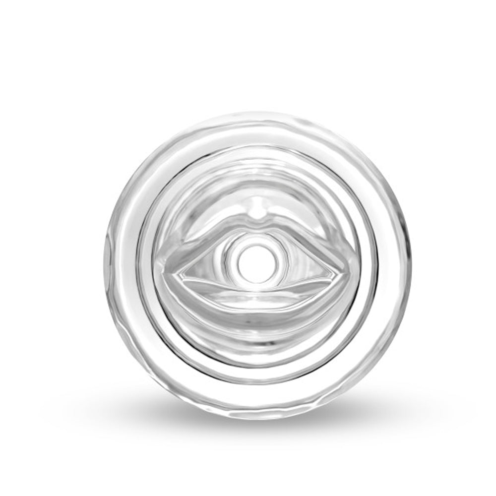 M for Men All Nighter Glow in the Dark Textured Stroker Clear