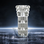 M for Men All Nighter Glow in the Dark Textured Stroker Clear