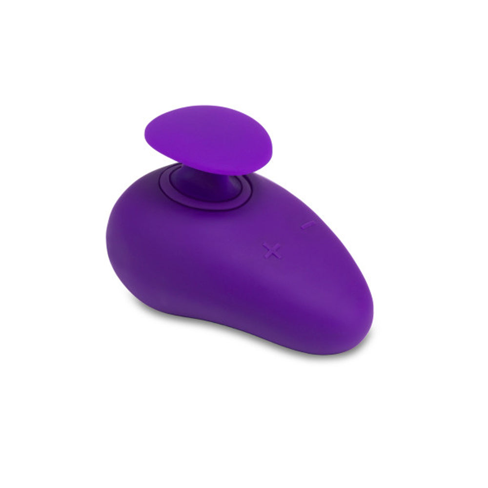 Wellness Palm Sense Rechargeable Silicone Vibrator Purple