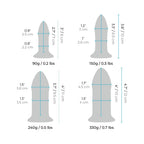 b-Vibe 4-Piece Anal Dilators Glass Plug Set