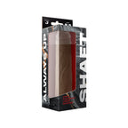 Shaft Model J: 8.5 in. Dual Density Silicone Dildo Oak