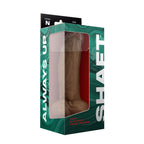 Shaft Model N: 7.5 in. Dual Density Silicone Dildo with Balls Oak