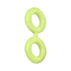 Forto F-81 Liquid Silicone Cock & Ball Double Ring Large Glow
