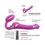 Strap-On-Me Multi Orgasm Bendable Strapless Strap-On Fuchsia Large