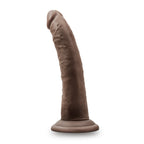 Dr. Skin Plus Realistic 7 in. Triple Density Posable Dildo Brown