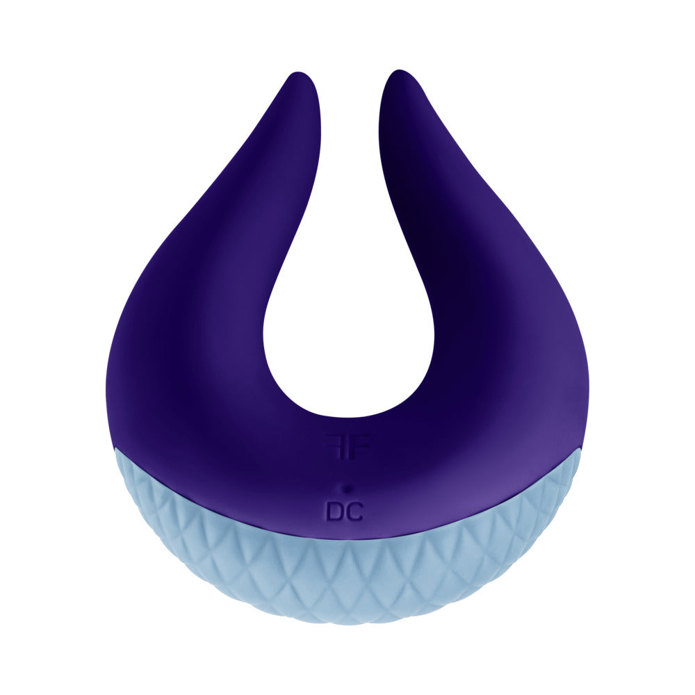 FemmeFunn Volea Rechargeable Silicone Fluttering Tip Vibrator Dark Purple