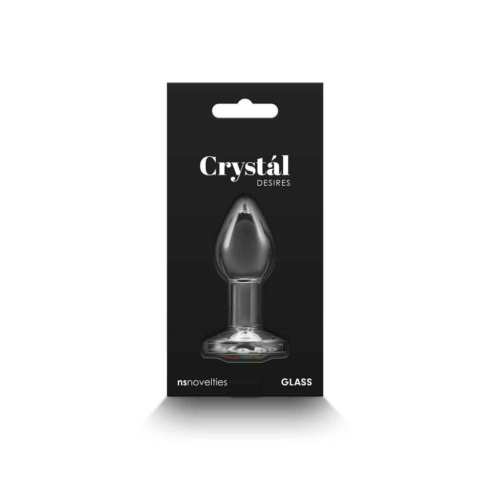 Crystal Desires Rainbow Gem Glass Plug Small