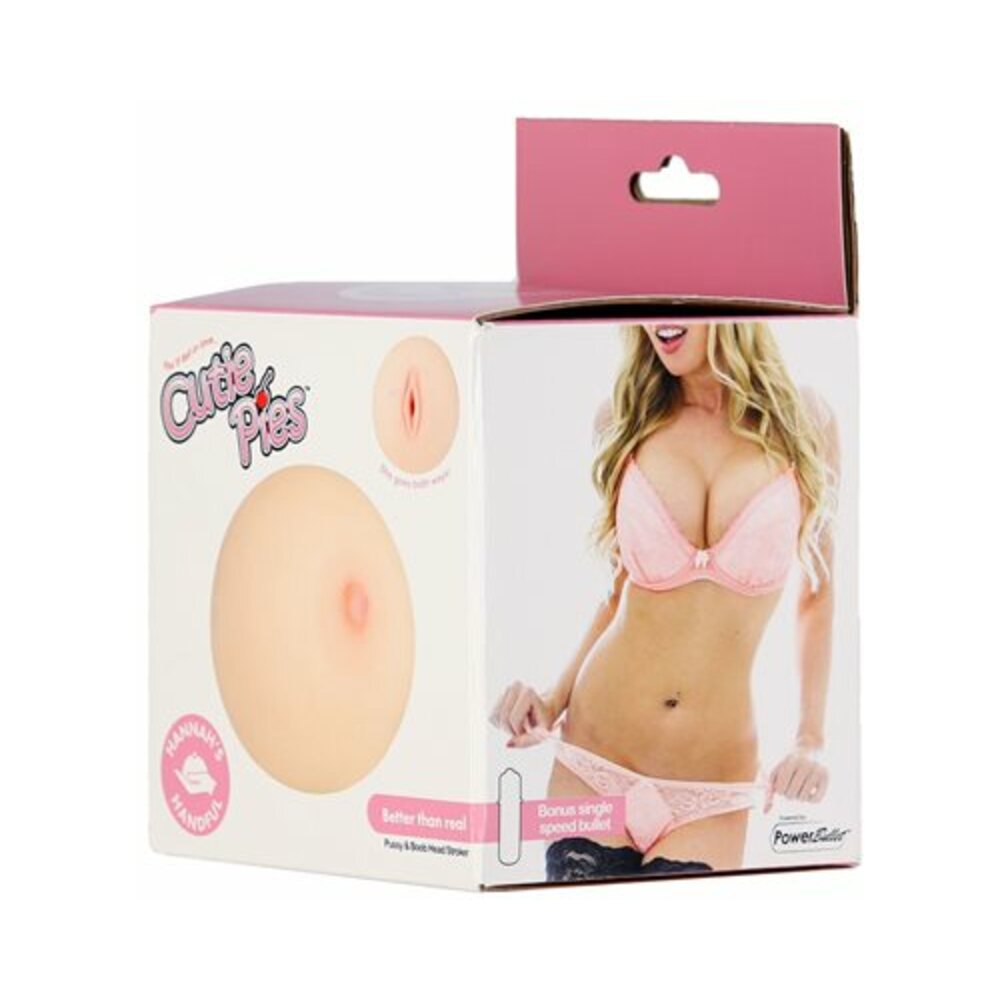 CutiePies Hannah''s Handful Boobie Stroker Beige