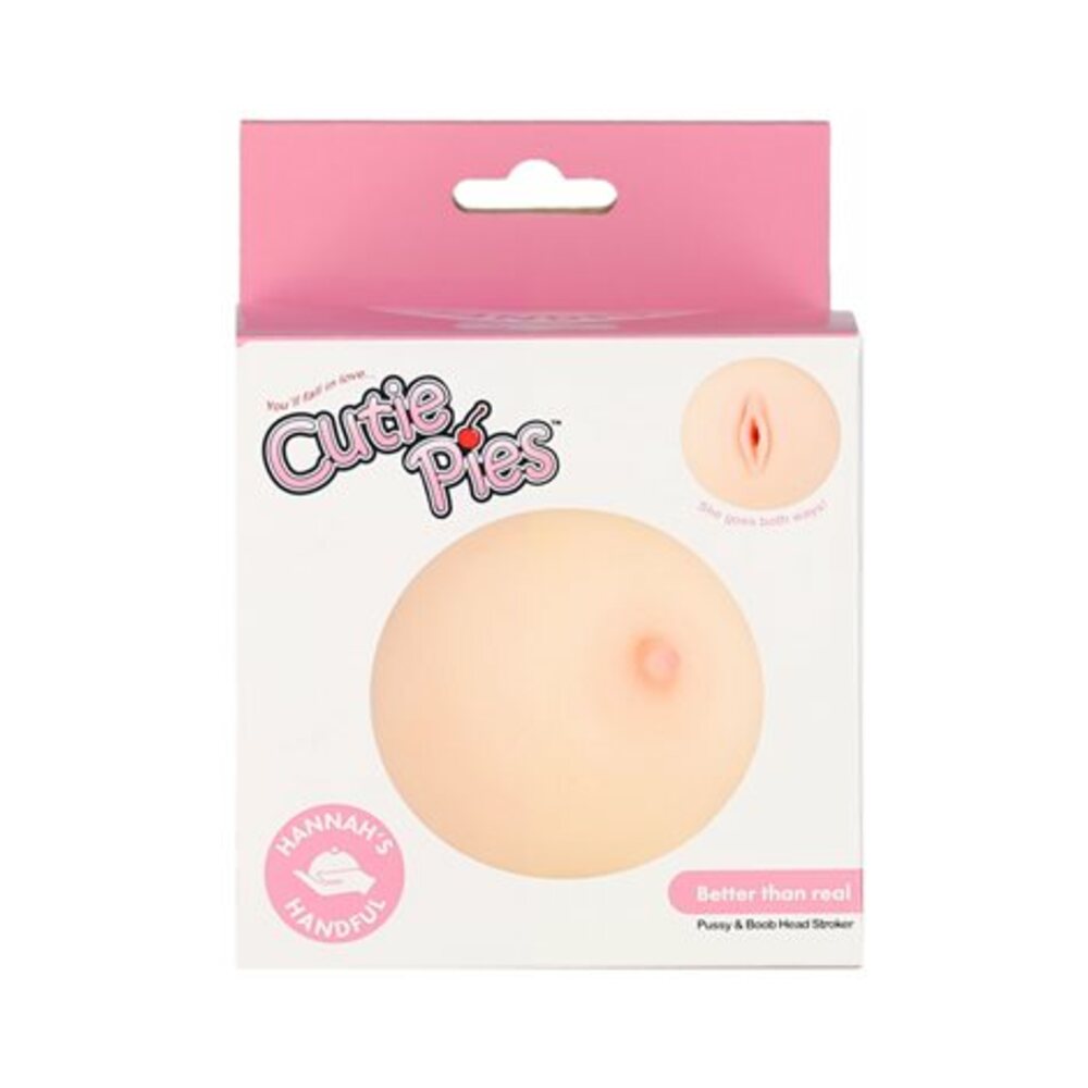 CutiePies Hannah''s Handful Boobie Stroker Beige